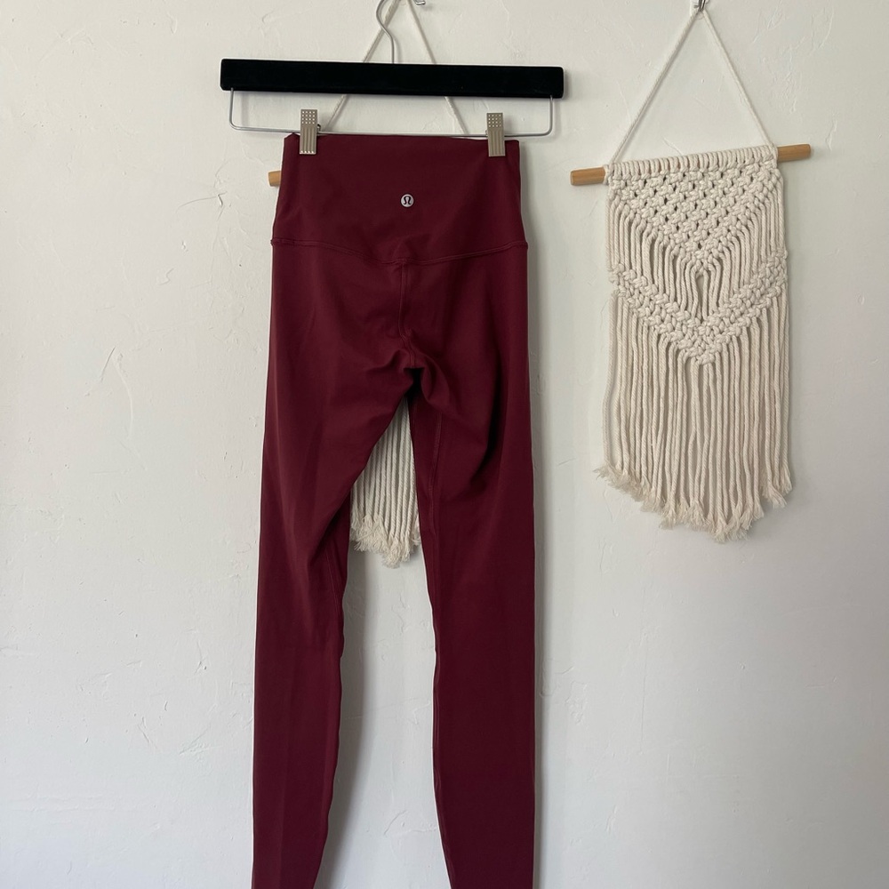 Lululemon Align maroon leggings - Picture 3 of 9